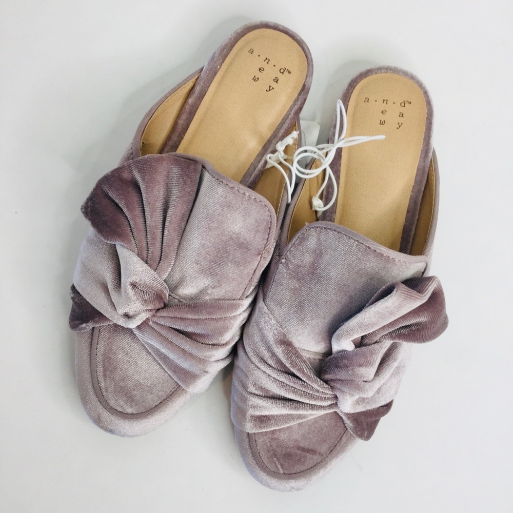 A New Day Holland knot velvet slipper mules - Picture 2 of 8